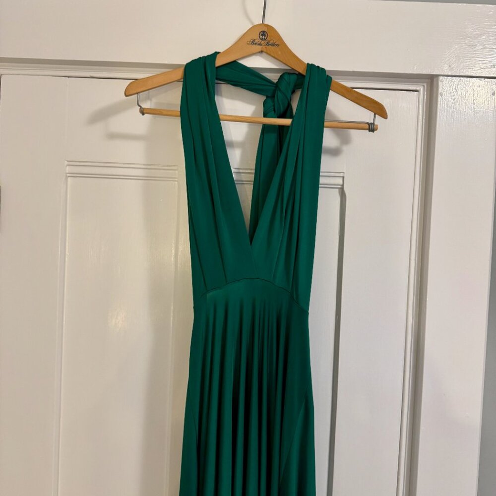 Twobirds Forest Green Convertible Bridesmaid Dres… - image 4